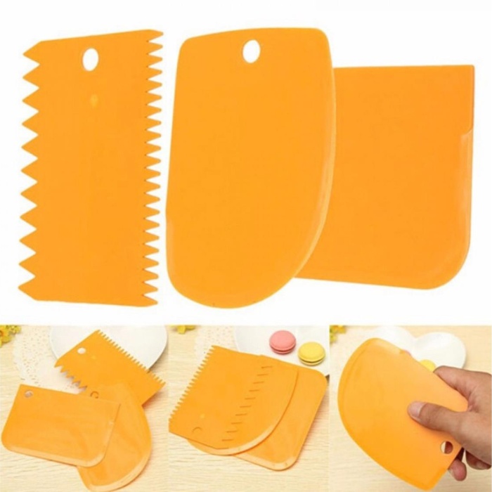 Biyomak® Hamur Şekillendirici Kesici Kazıyıcı Pasta Kek Dekorasyon Seti