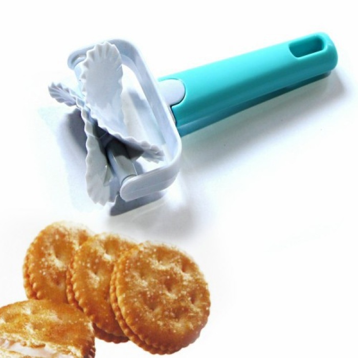 Biyomak® Tırtıklı Daire Şeklinde Hamur Kesici Kurabiye Ruleti