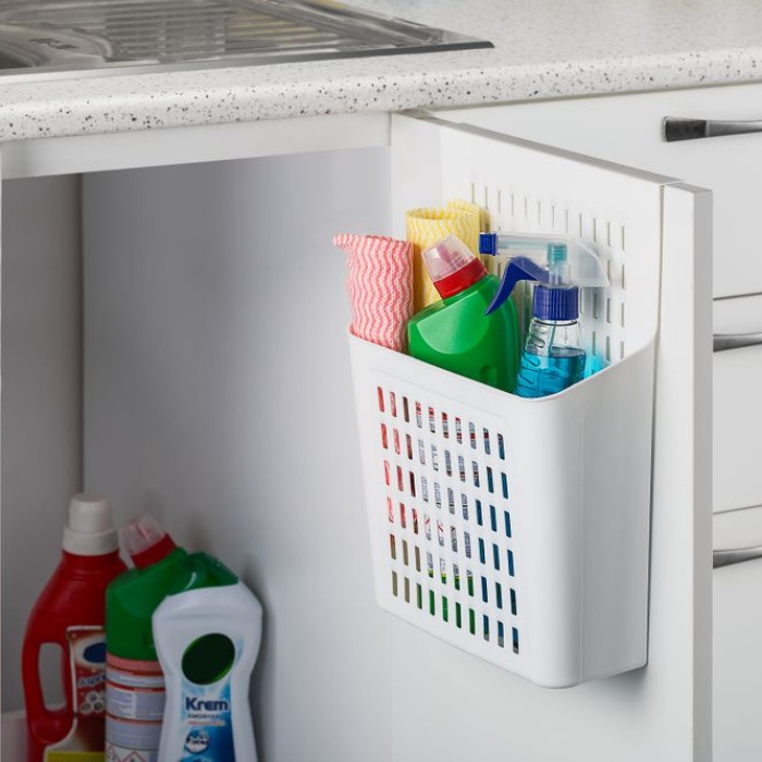 Dolap Kapağına Asılabilen Deterjan Organizeri