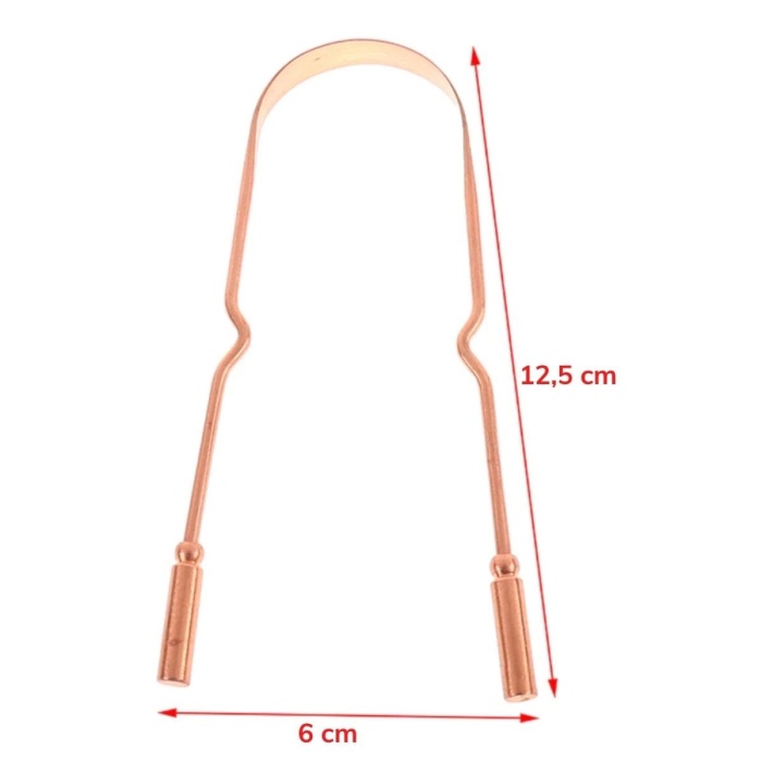 Dil Plağı Temizleme Aparatı Dil Bakır Oil Pulling