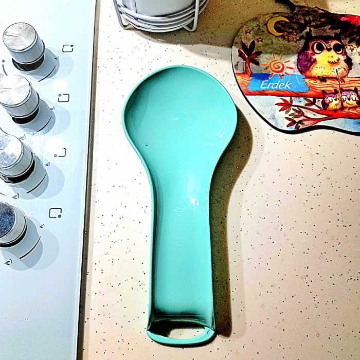 Biyomak® Kaşık Kepçe Altlığı Mavi