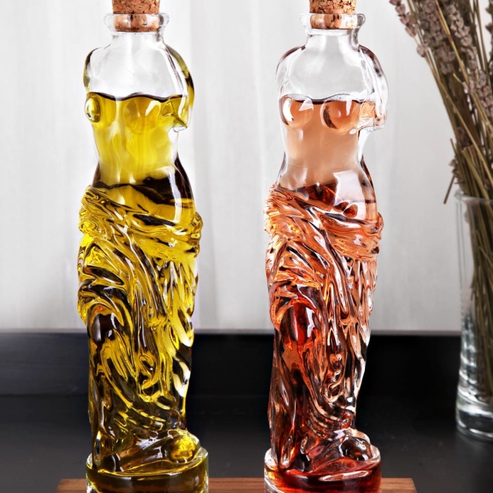 Biomak Venüs Yağdanlık - Kadın Figürlü Sirkelik Sosluk 200 ML 2li Set