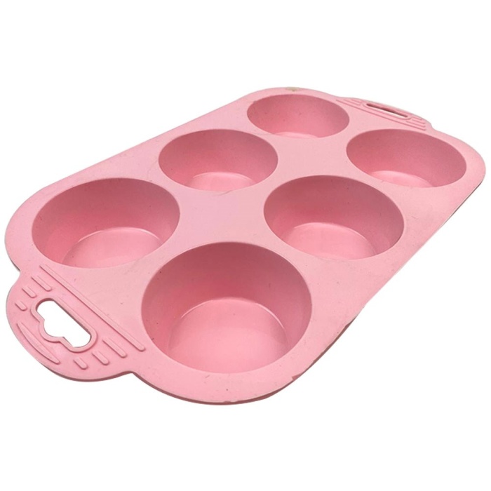 Biomak 6 Bölmeli Silikon Muffin Kek Kalıbı