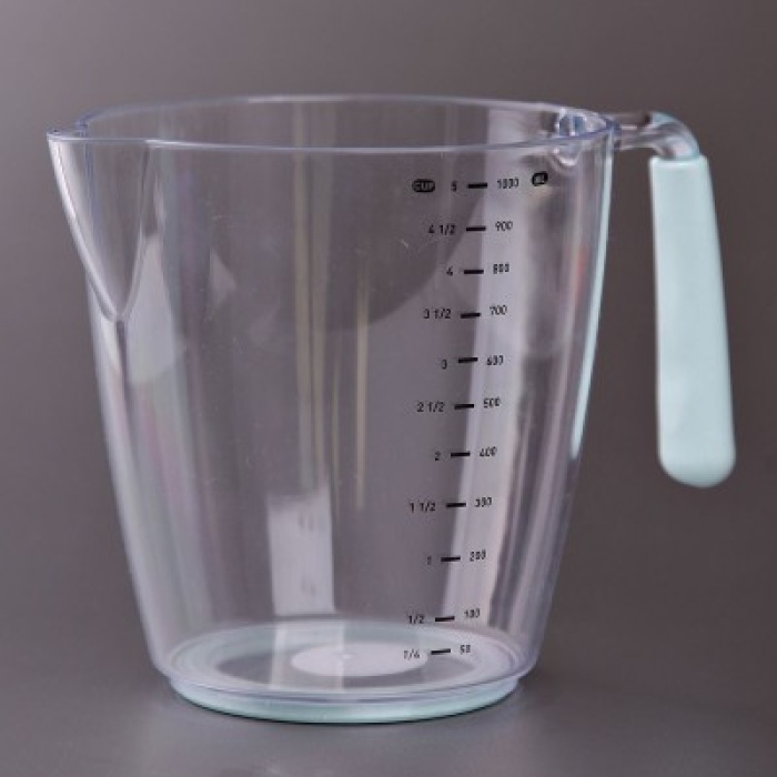 Biyomak® Ölçü ve Hamur Kabı 1000 ML - Silikon Sap