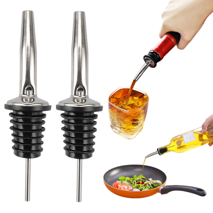 Biomak® Şişe Ucu Servis Aparatı Damlalık Yağdanlık -Şişe Tıpa Sürekli Akışlı Hava Delikli