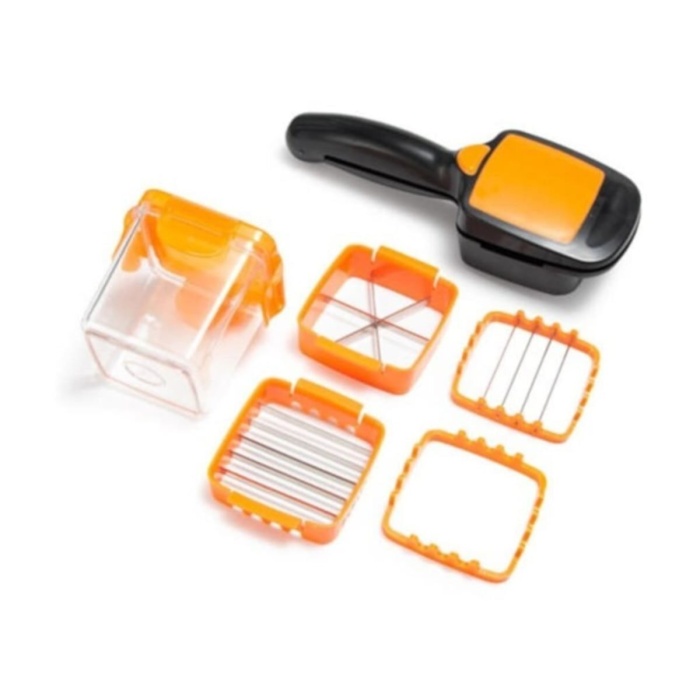 Biyomak® 5 In 1 Pratik Hazneli Sebze Meyve Doğrayıcı