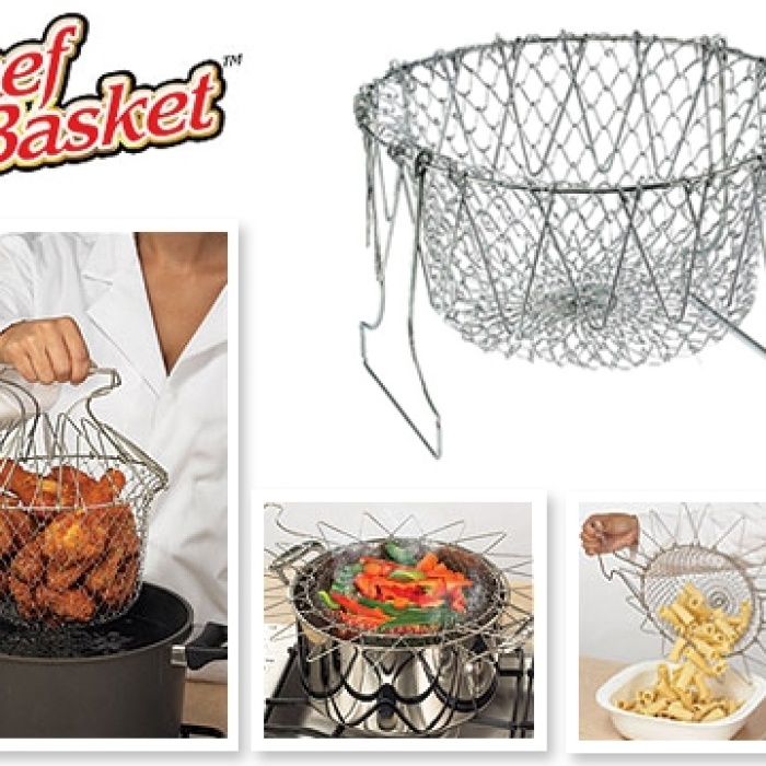 Chef Basket Çok Fonksiyonlu Pratik Süzgeç