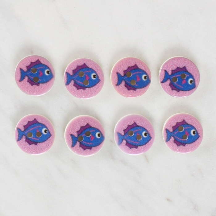 Biomak Loren Crafts 8li Balık Düğme - 1186