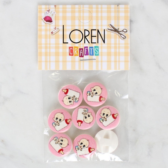 Biomak Loren Crafts 8li Biberonlu Bebek Düğme - 1028