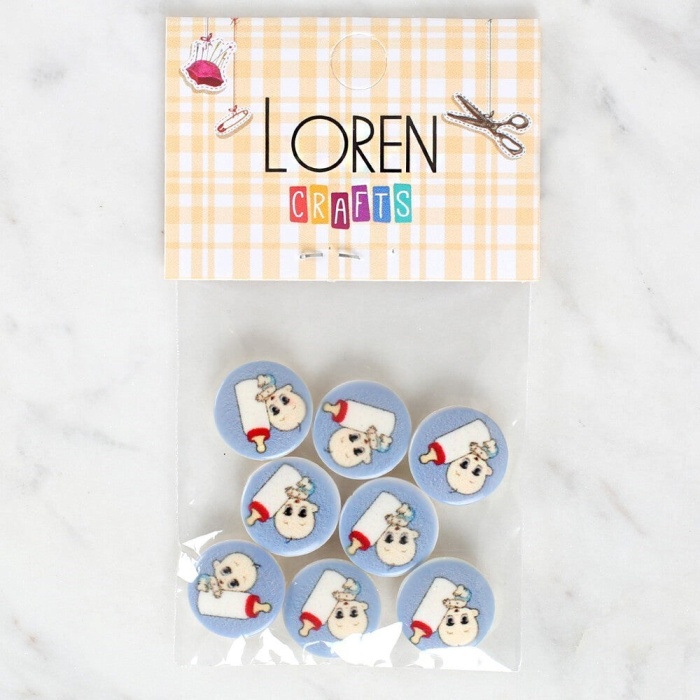 Biomak Loren Crafts 8li Biberonlu Bebek Düğme - 1241