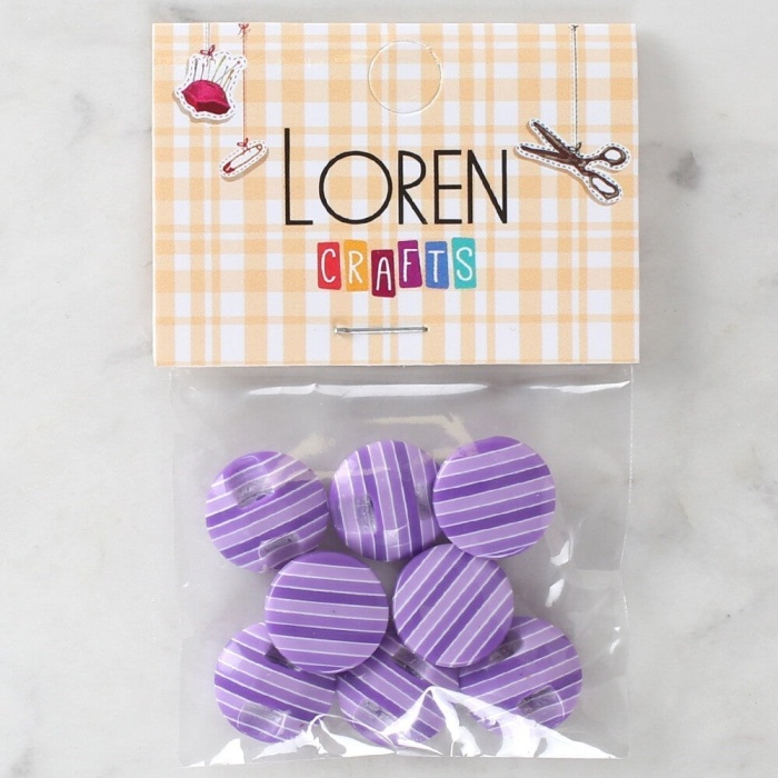 Biomak Loren Crafts 8li Desenli Düğme - 1100
