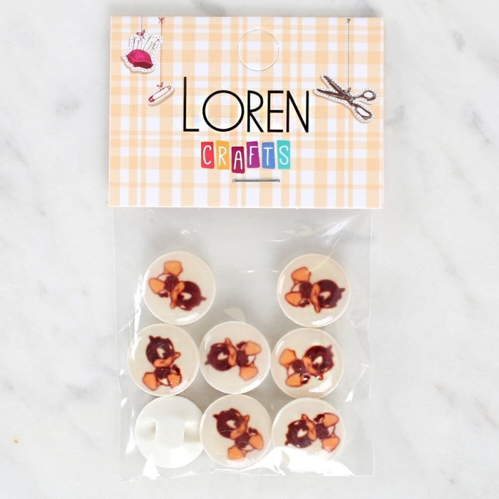 Biomak Loren Crafts 8li Ördek Düğme - 1201