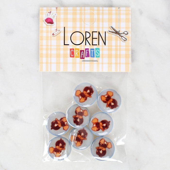 Biomak Loren Crafts 8li Ördek Düğme - 1203