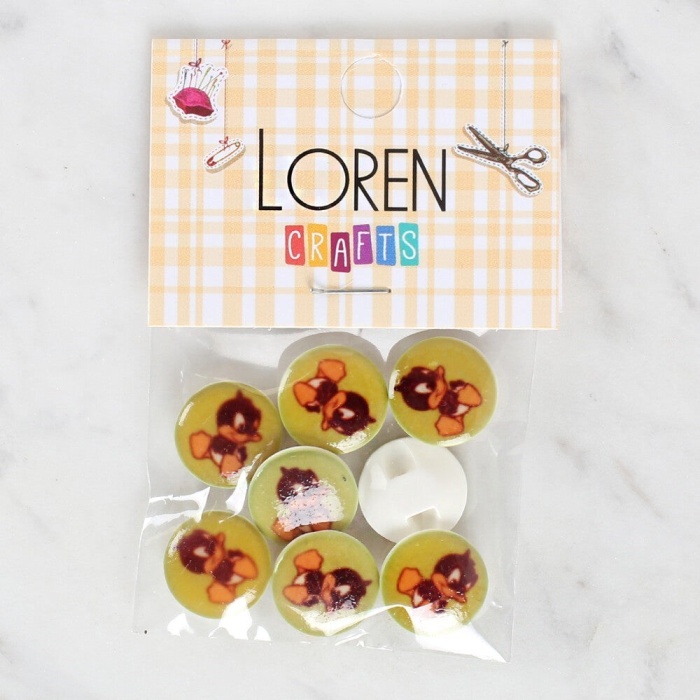 Biomak Loren Crafts 8li Ördek Düğme - 1204
