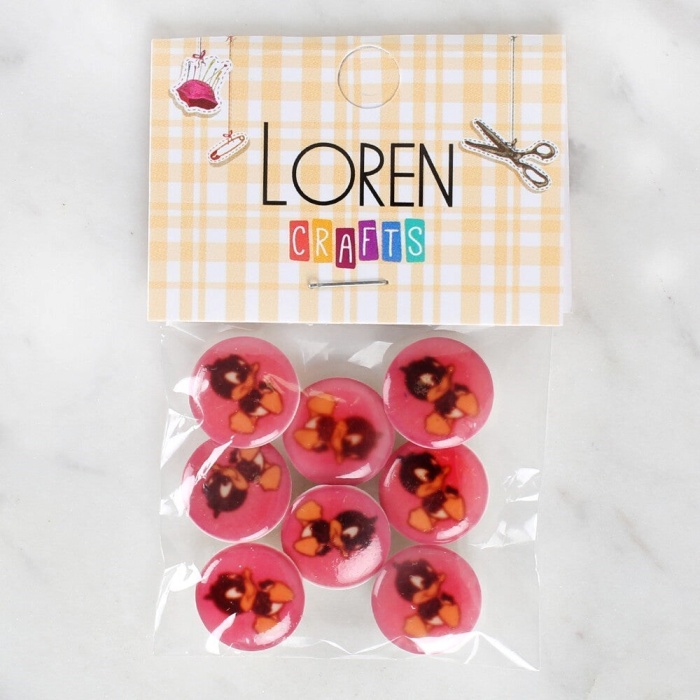 Biomak Loren Crafts 8li Ördek Düğme - 1209