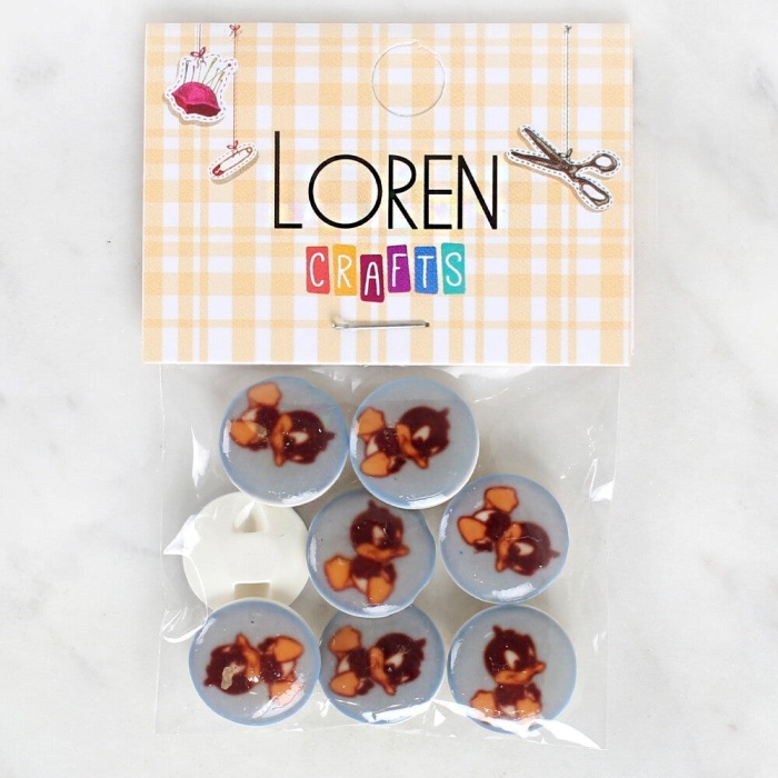 Biomak Loren Crafts 8li Ördek Düğme - 1211