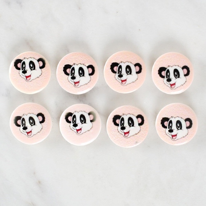 Biomak Loren Crafts 8li Panda Düğme - 1053