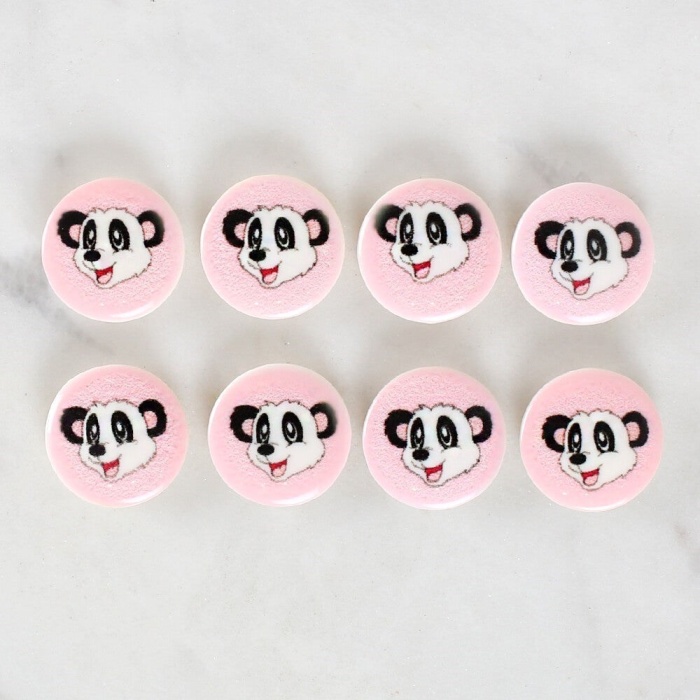 Biomak Loren Crafts 8li Panda Düğme - 1054