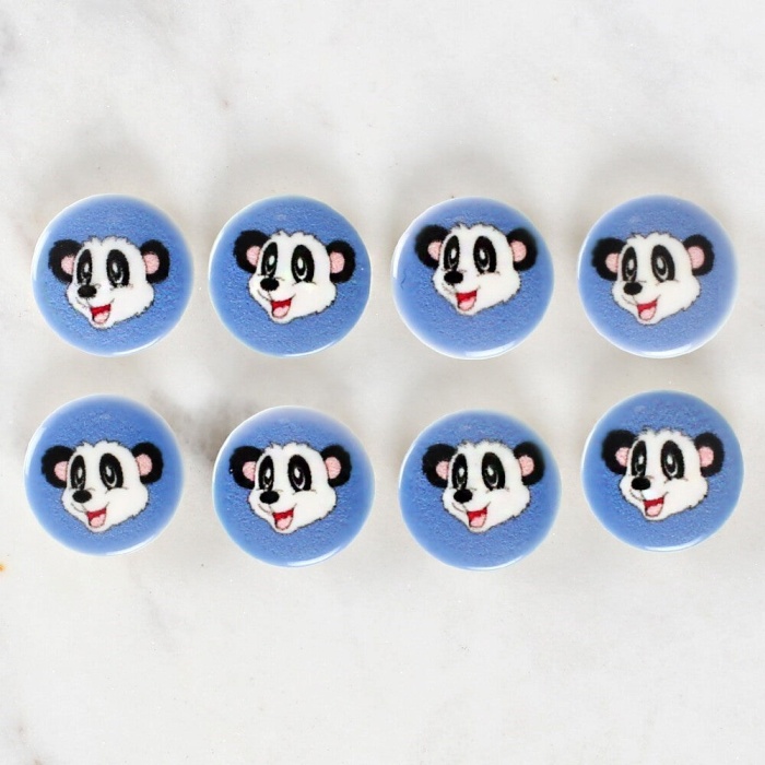 Biomak Loren Crafts 8li Panda Düğme - 1056
