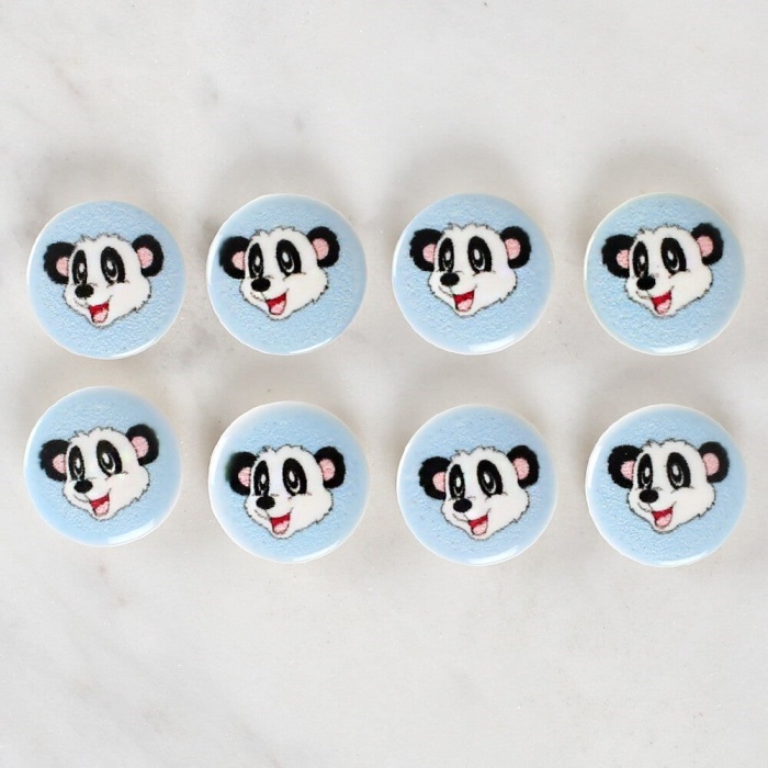 Biomak Loren Crafts 8li Panda Düğme - 1059