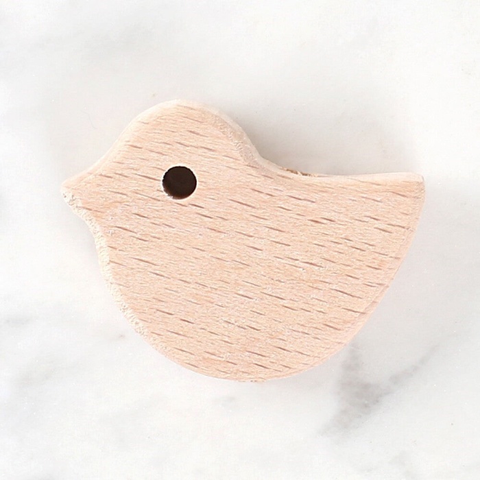 Biomak Loren Crafts Kuş Figürlü Ahşap Boncuk