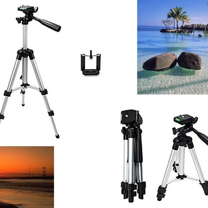 Tripod : Telefon ve Kamera Tutucu Ayak + Telefon Tutucu 105Cm