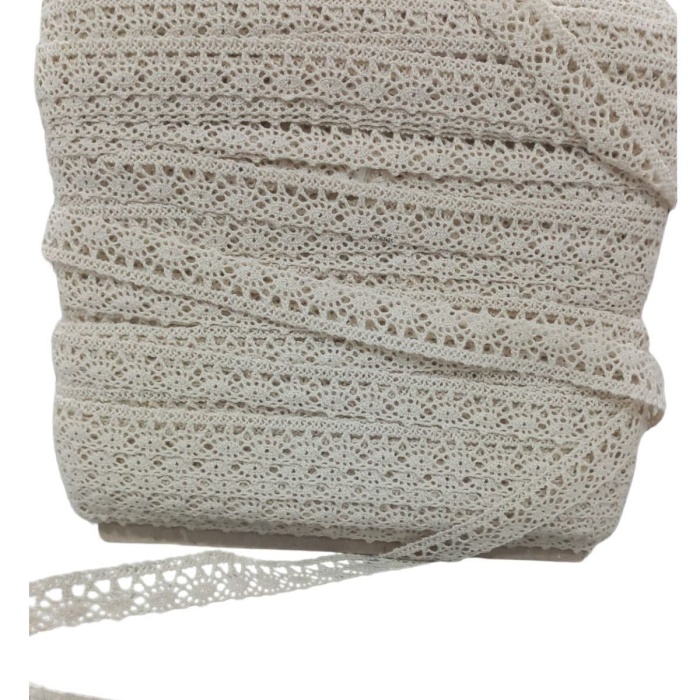 Biomak Kopanaki Dantel en 6 cm Krem 1 Metre