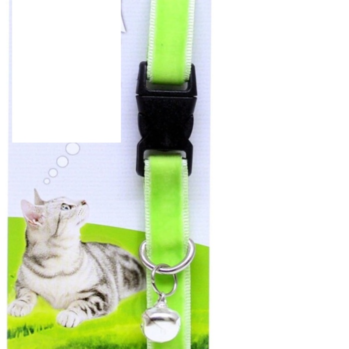 Biomak Kadife Dokulu Ayarlanabilir Çıngıraklı Kedi Tasması