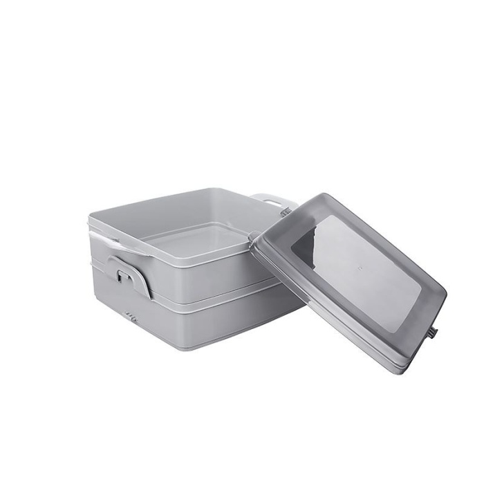 Biomak® 2 Katlı Kapaklı Saklama Kabı- Beslenme Kabı- Sefer Tası Diyet Kabı
