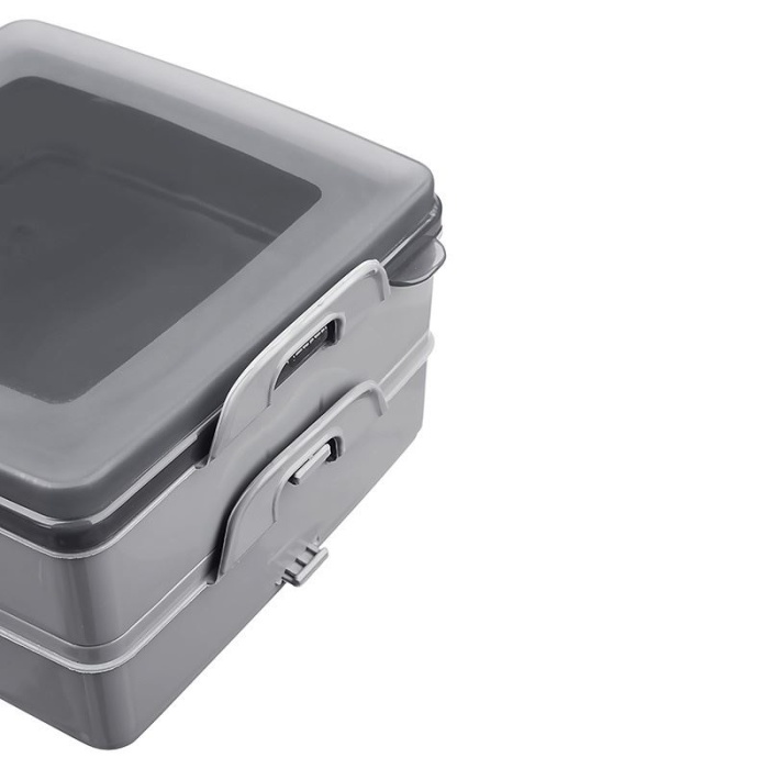 Biomak® 2 Katlı Kapaklı Saklama Kabı- Beslenme Kabı- Sefer Tası Diyet Kabı