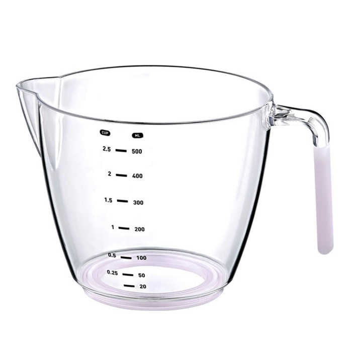 Biyomak® Ölçü ve Hamur Kabı 500 ML - Silikon Sap
