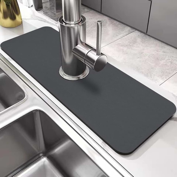 Biomak Su Emici Sihirli Mutfak Banyo Musluk Matı Lavabo Kenar Matı