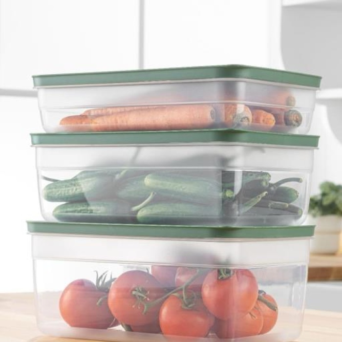 Biomak® Tupper Model - Vakumlu - Mikrodalga Buzluk Saklama Kabı 3,8LT