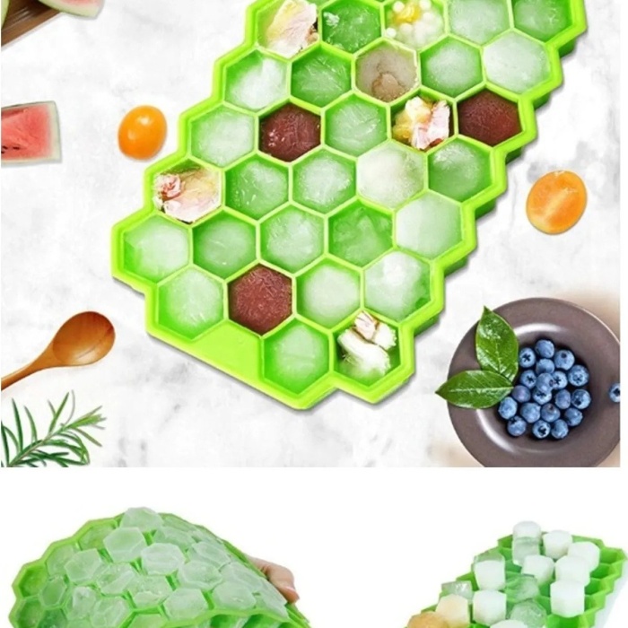 Biomak 37 Bölmeli Silikon Petek  Buz Kalıbı Buzluk