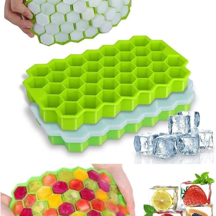 Biomak 37 Bölmeli Silikon Petek  Buz Kalıbı Buzluk