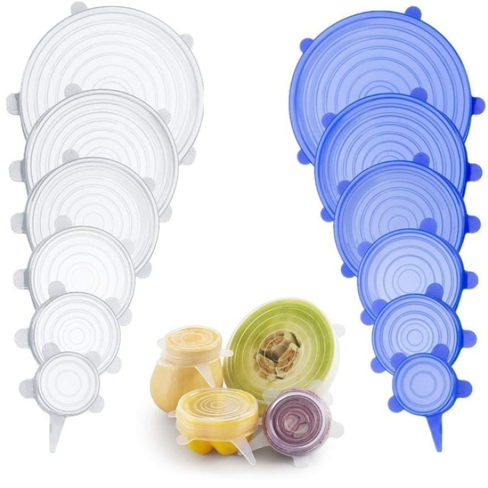 Biomak® Tazeliği Koruyan 6 lı Silikon Strech Kapaklar