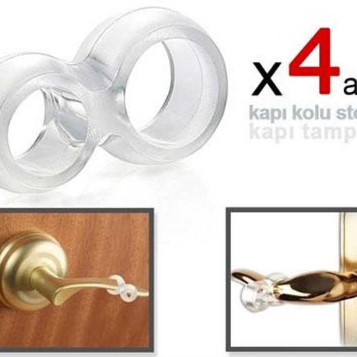 Biomak Kapı Kolu Stoperi - Kapı Tamponu - 4 Adet