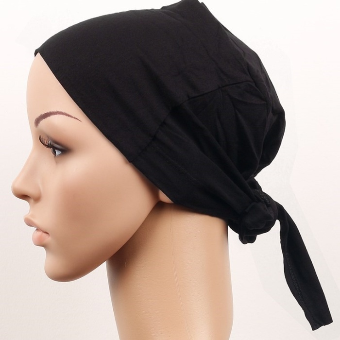 Biomak Dikişsiz Bağlamalı Tesettür Bone - Bağlamalı Bandana
