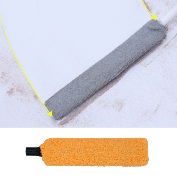 Biomak Saplı Mikrofiber Başlıklı Girintili Yüzey Temizleme Mopu Toz Alma Fırçası