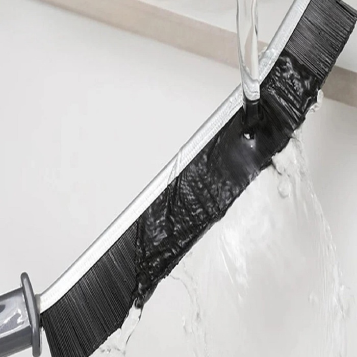 Biomak® İnce Kıl Temizlik Fırçası Banyo Mutfak Pencere Oluk Klozet Kenarı Kavisli Detay Temizleme Fırçası