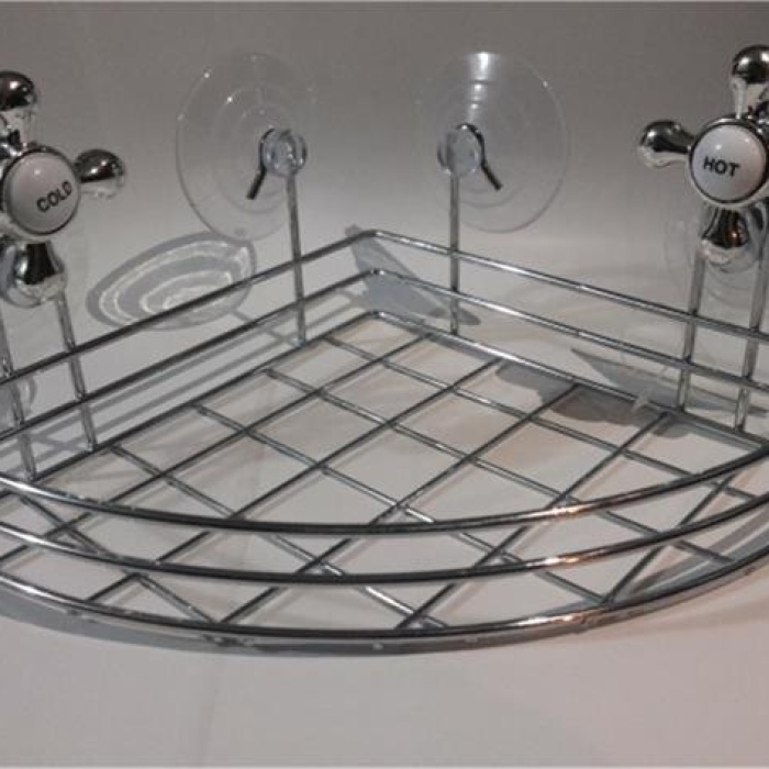 Biomak Banyo Organizeri - Çok Amaçlı Köşe Organizer Vantuzlu
