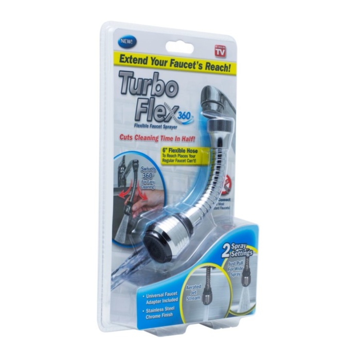 Biomak® Turbo Flex 2 Aşamalı Plastik Esnek Musluk Başlığı