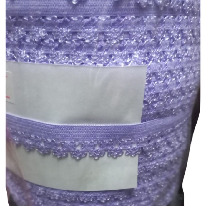 Biomak Çamaşır Lastiği Dantelli 1 cm 75 Metre 1 Top Lila