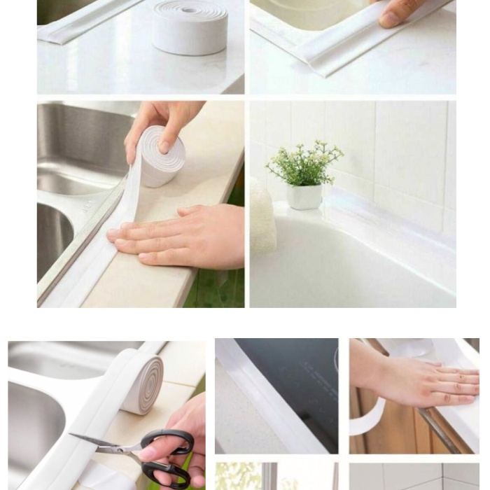 Biomak® Su Sızdırmaz Bant Lavabo Küvet Kenar Bandı (3.2m)