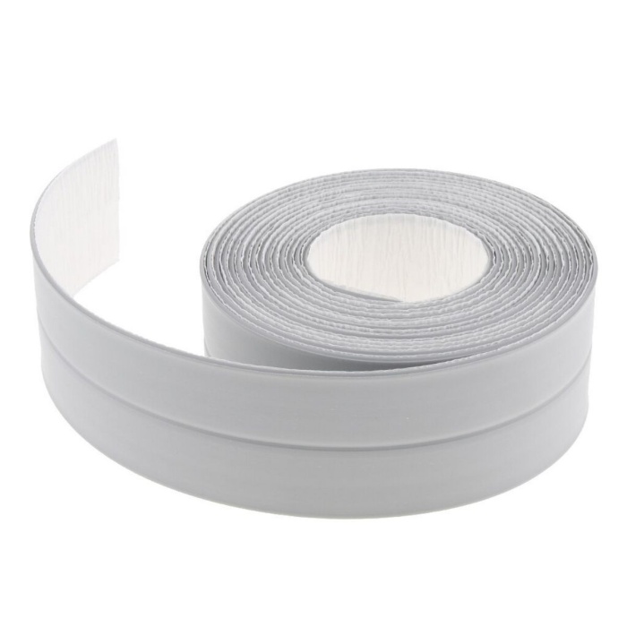 Biomak® Gri Su Sızdırmaz Bant Lavabo Küvet Kenar Bandı (3.2m)