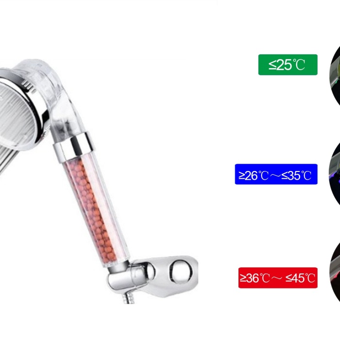 Biomak® Renk Değiştiren Led Işıklı Duş Başlığı