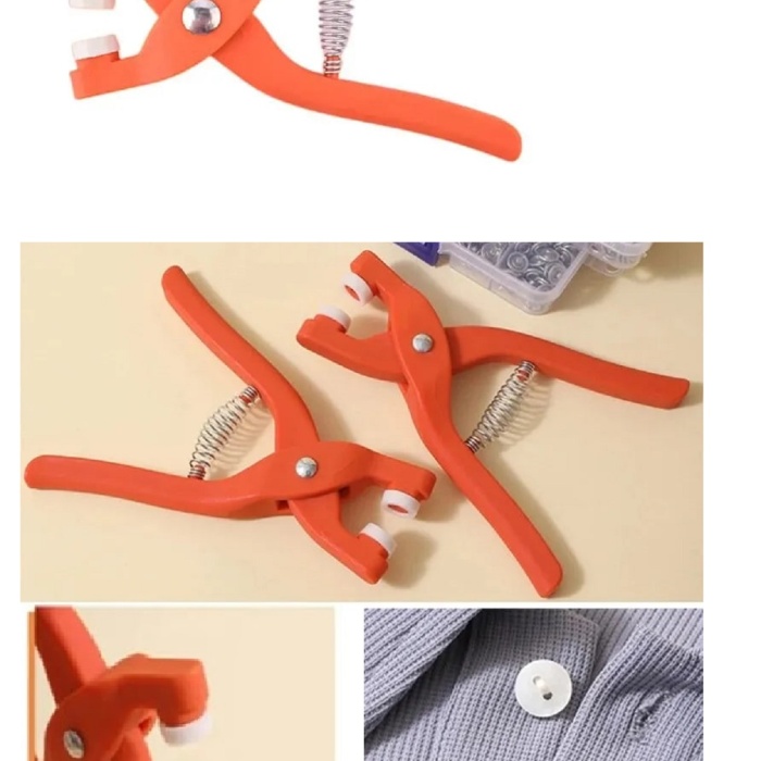 Biomak® Yuvarlak Halkalı Kuş Gözü Pensesi 9.5 Mm - Saklama Kutulu Bebek Elbise Çıtçıt Montaj Seti