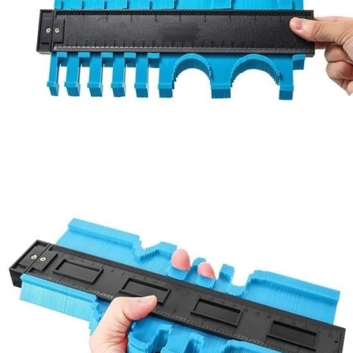 Biomak® Büyük Boy Kalıp Çıkarma  Kontur Ölçüm Cihazı Ahşap Fayans Şekillendirme Kalıbı 24 Cm