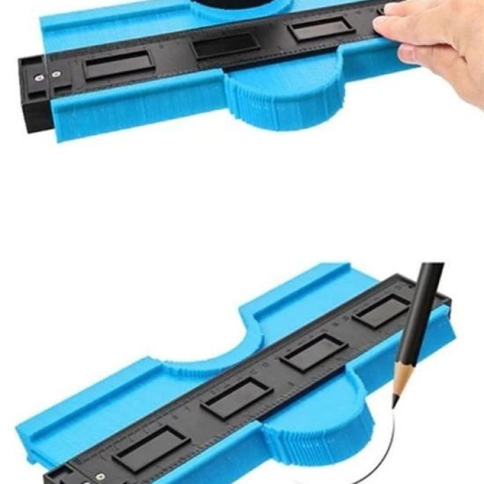 Biomak® Büyük Boy Kalıp Çıkarma  Kontur Ölçüm Cihazı Ahşap Fayans Şekillendirme Kalıbı 24 Cm