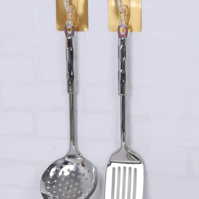 Biomak 6lı Gold Kanca Askı Güçlü Yapışkanlı Mutfak Banyo Askısı